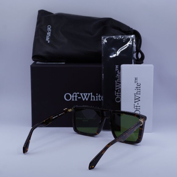 Off-White OERI13W STRATFORD 6055 Square Sunglasses – Havana/Green - Picture 9 of 9